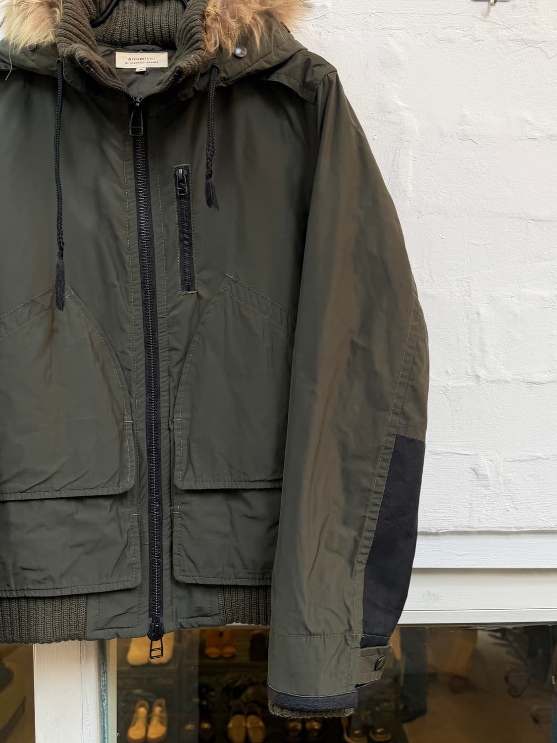 Hiromichi 히로미치 나카노 카키 멀티포켓 후디자켓 M 상품이미지3