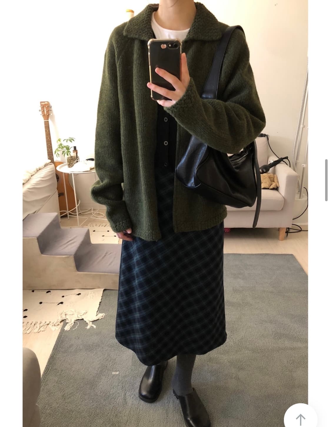 키이라 빈티지 체크 스커트 상품이미지5