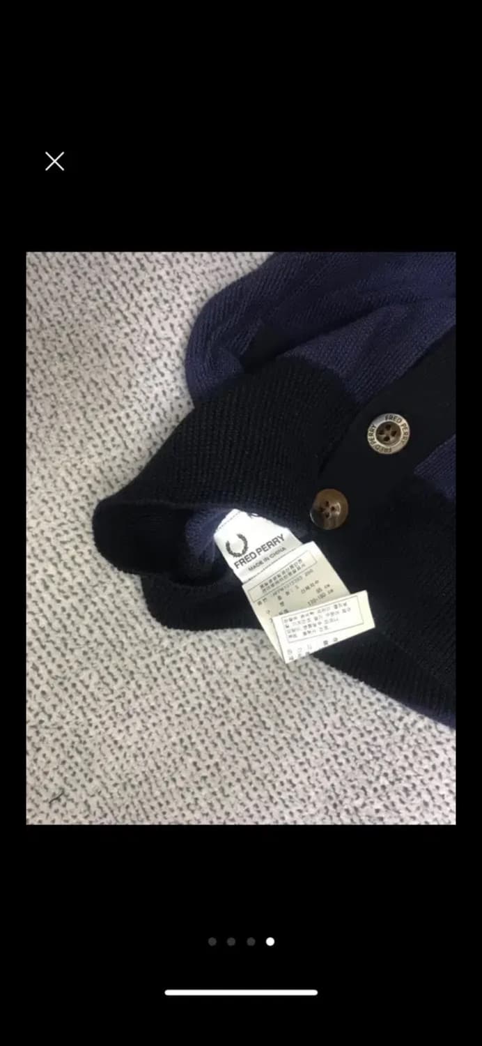프레드페리 fred perry 네이비 엘보우패치 가디건 S 상품이미지4