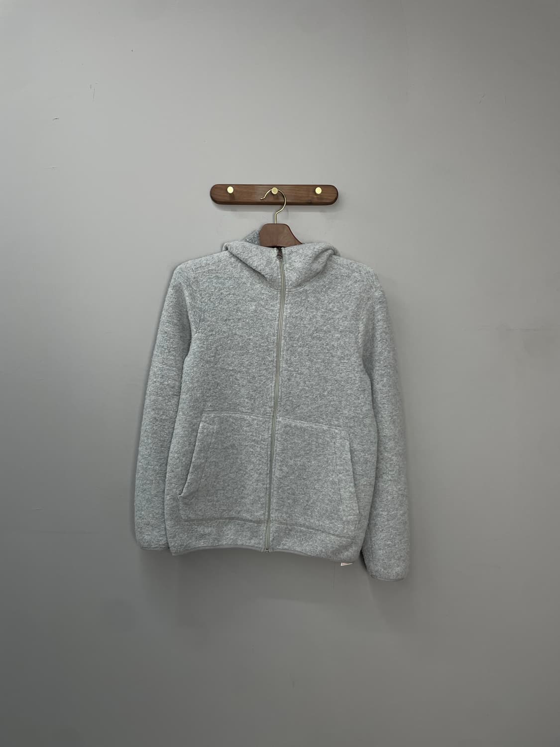 빈티지 그레이 니트 후드집업 H1340 상품이미지2