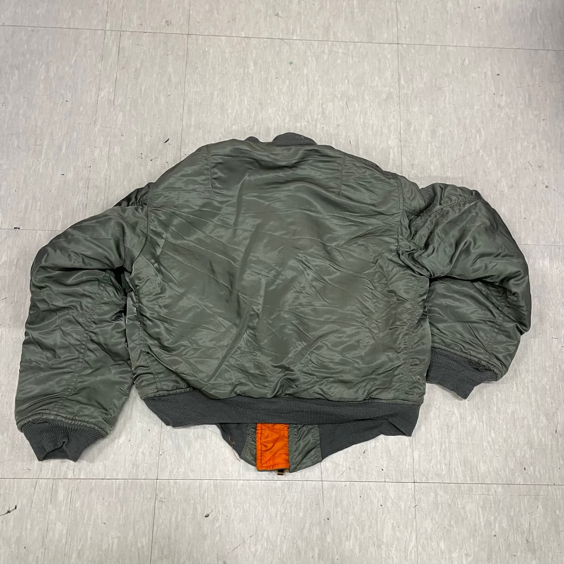 70s 알파인더스트리 MA-1 항공점퍼 야상자켓 L V6 상품이미지3
