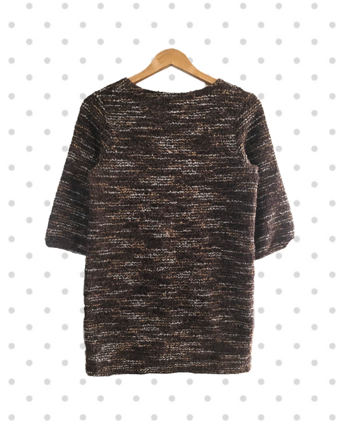 vintage pocket long knit  brown 상품이미지5