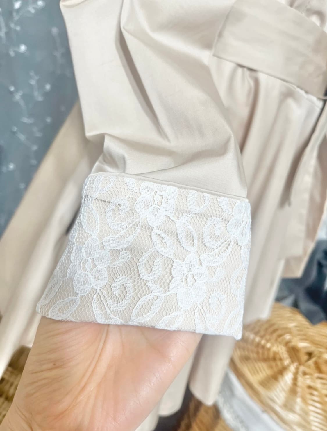 에고이스트ㅡ 러플카라 트렌치 하프코트 66/새거수준/셔링장식 상품이미지6