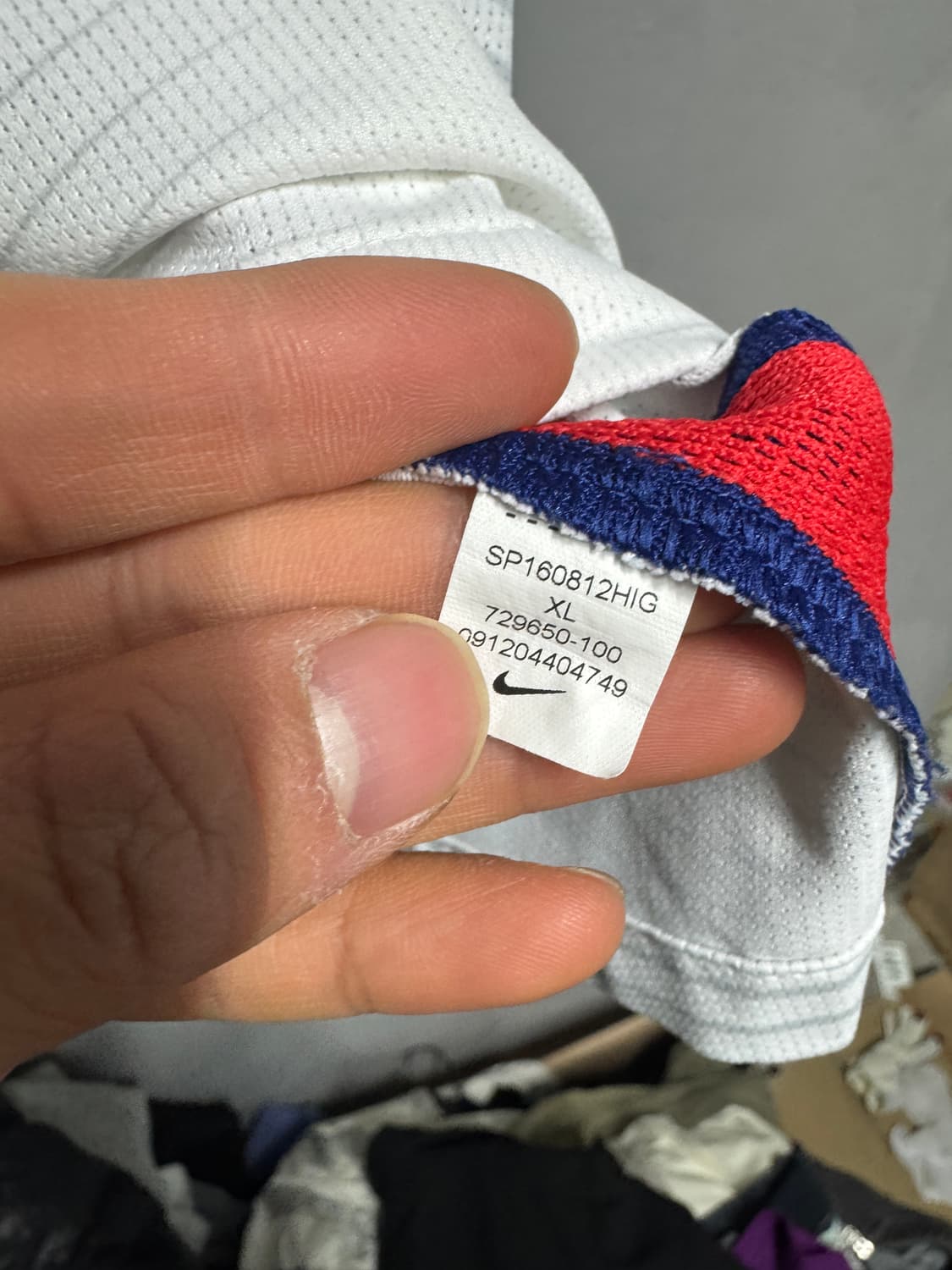 나이키 흰파 국대 상의 xl 상품이미지5