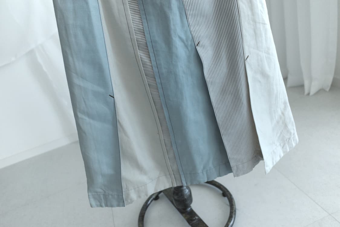 stripe patch skirt 상품이미지3