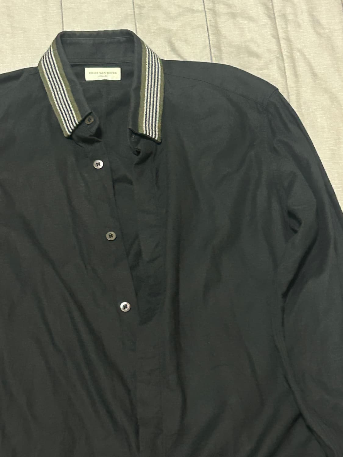 Dries van noten stripe collar shirt 46 상품이미지2