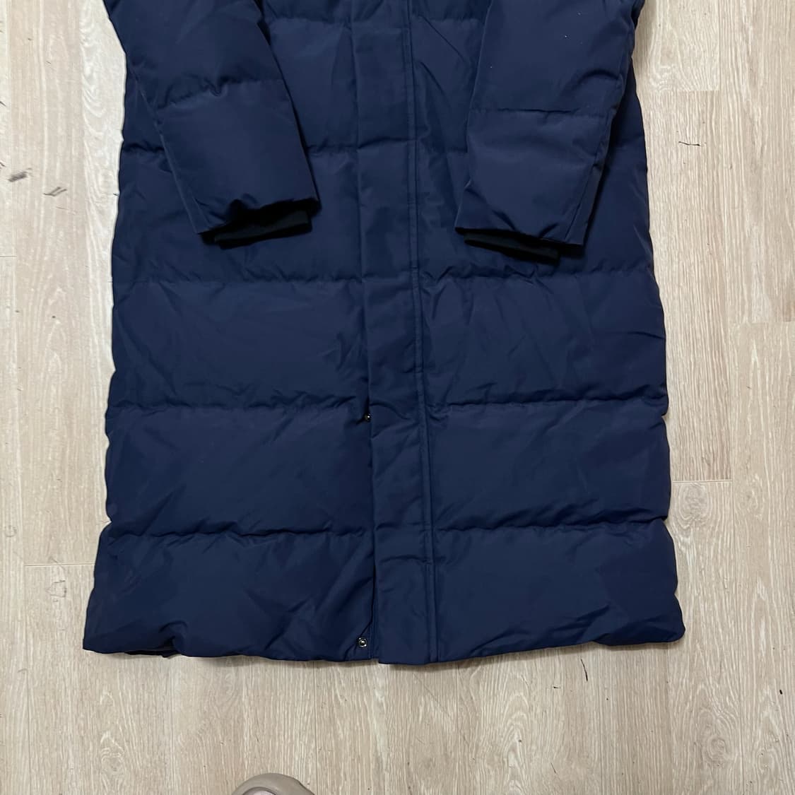 장미쉘바스키아 여성 구스다운 후드 롱패딩 S/90  상품이미지3