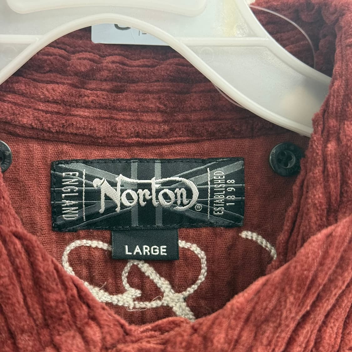 Norton 1898 코듀로이 레드 자켓 L 상품이미지2