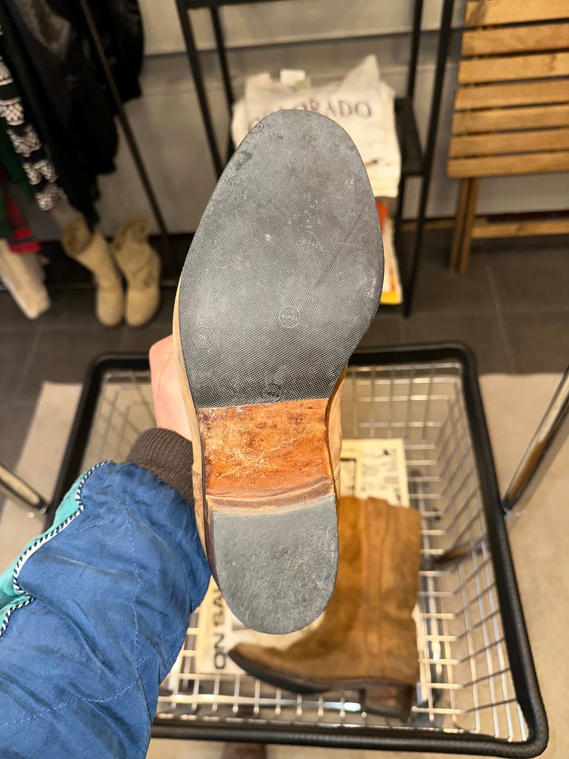 Gardian real suede aged western boots  상품이미지8