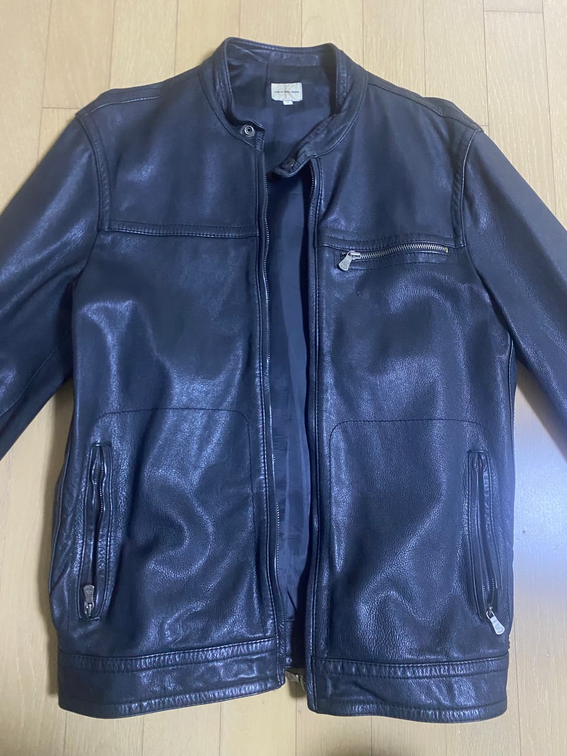 캘빈클라인 염소가죽 레더자켓 상품이미지1