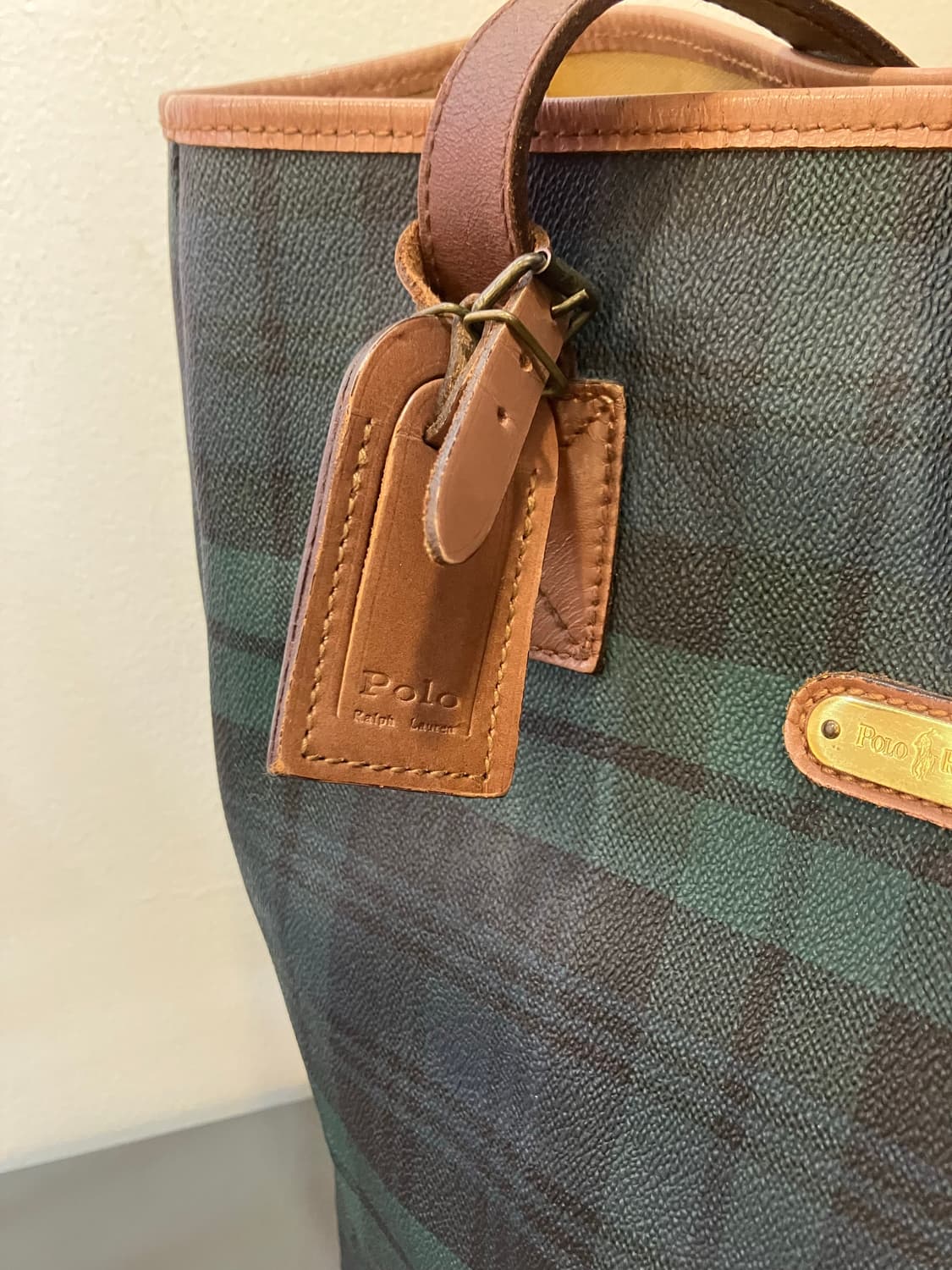 폴로랄프로렌 타탄체크 토트백 상품이미지9