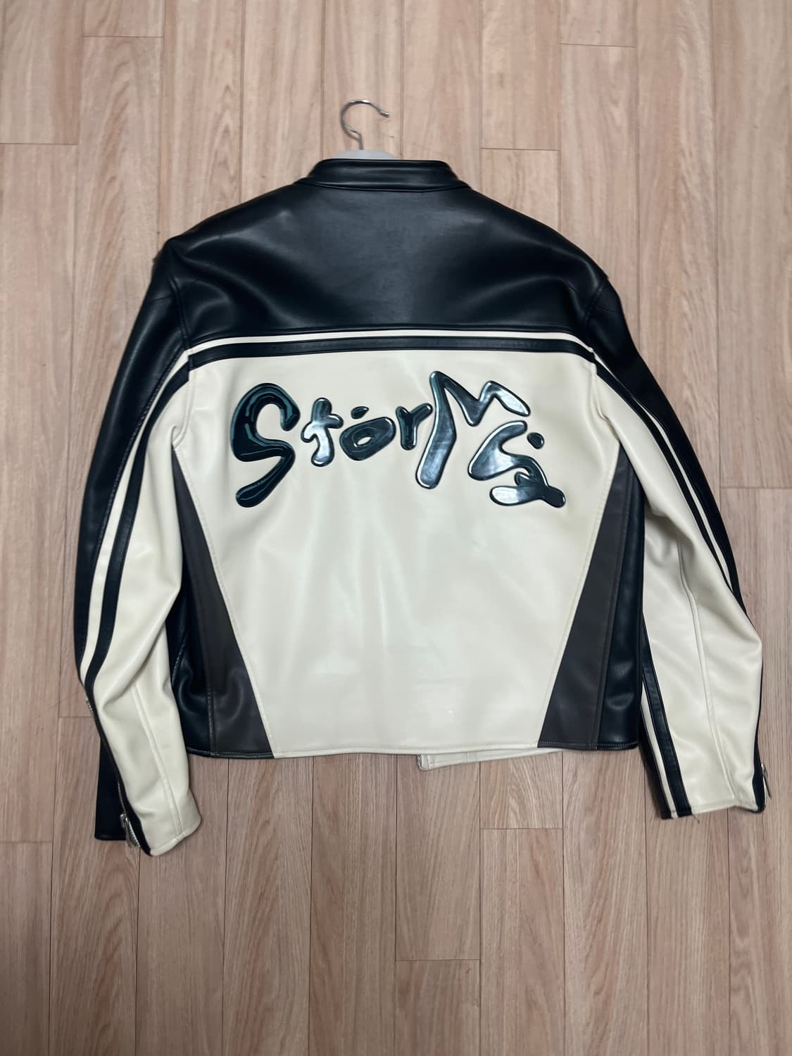 민타임 레더 자켓 블랙 L사이즈 상품이미지2