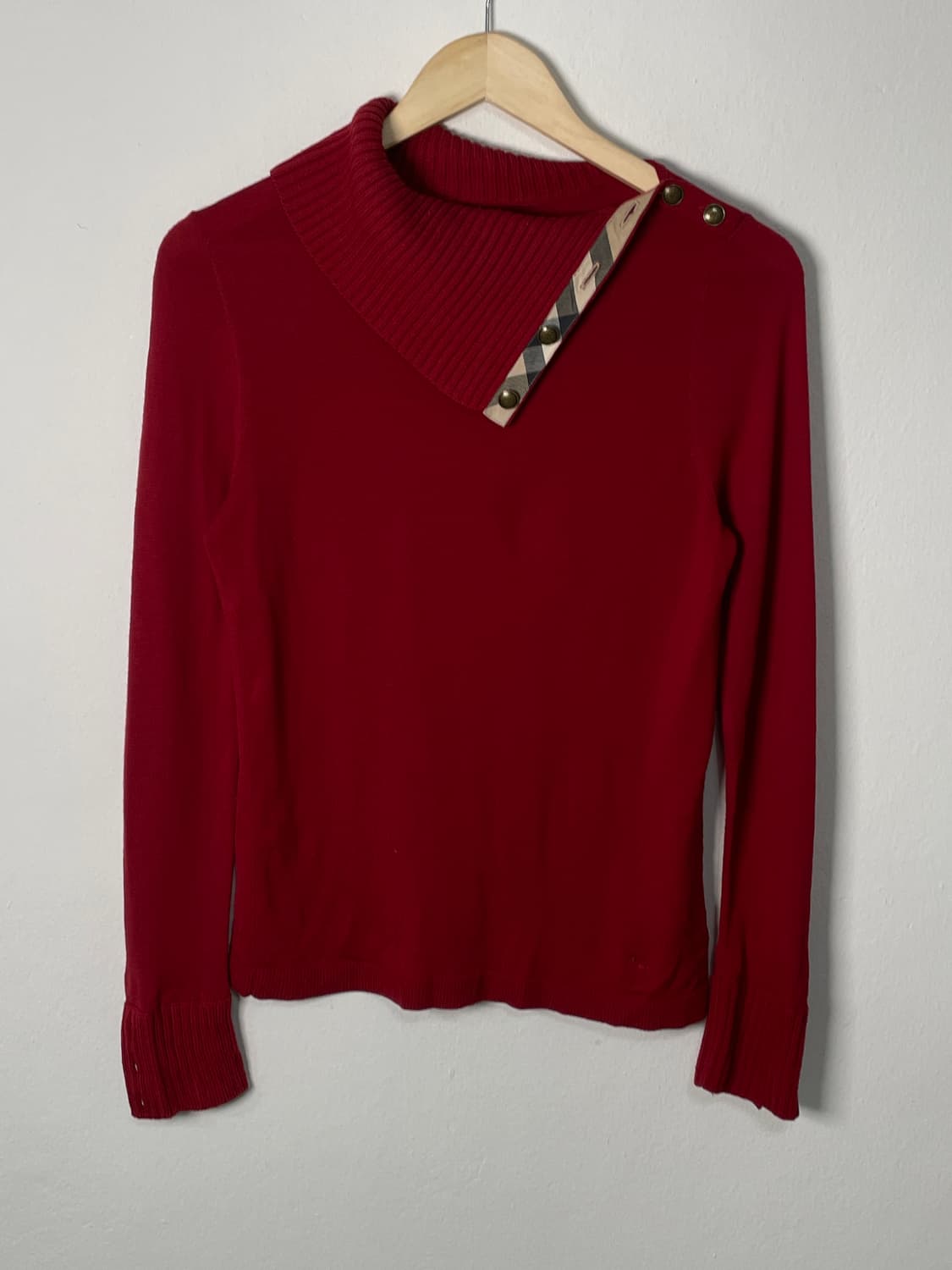 버버리 노바체크띠 목폴라 니트 상품이미지3