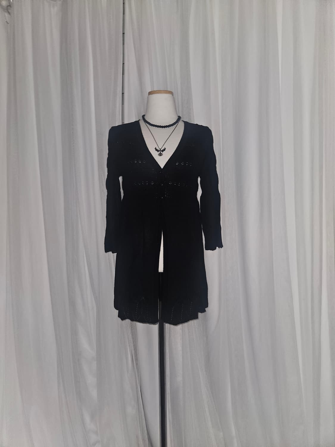 classa 고딕🖤 공겜여주 히메 셔링 니트 가디건 상품이미지1