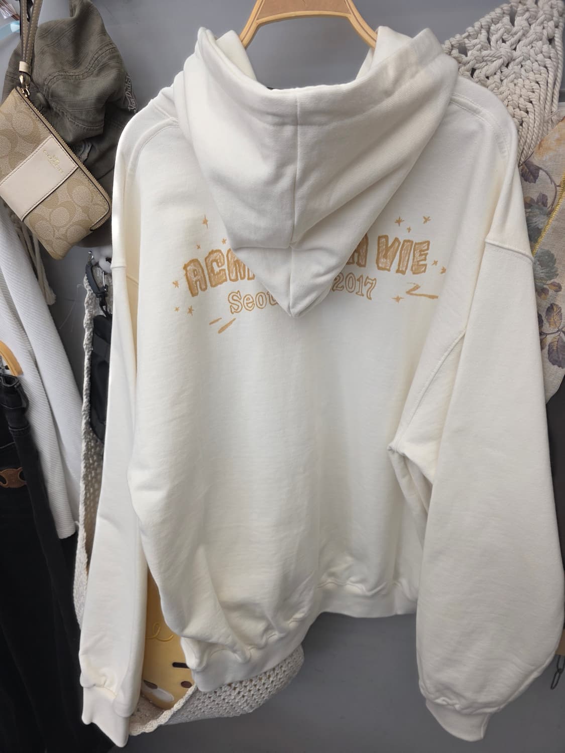 새상품)아크메드라비 ADLV 핸드스케치 베어 후드 1 상품이미지4