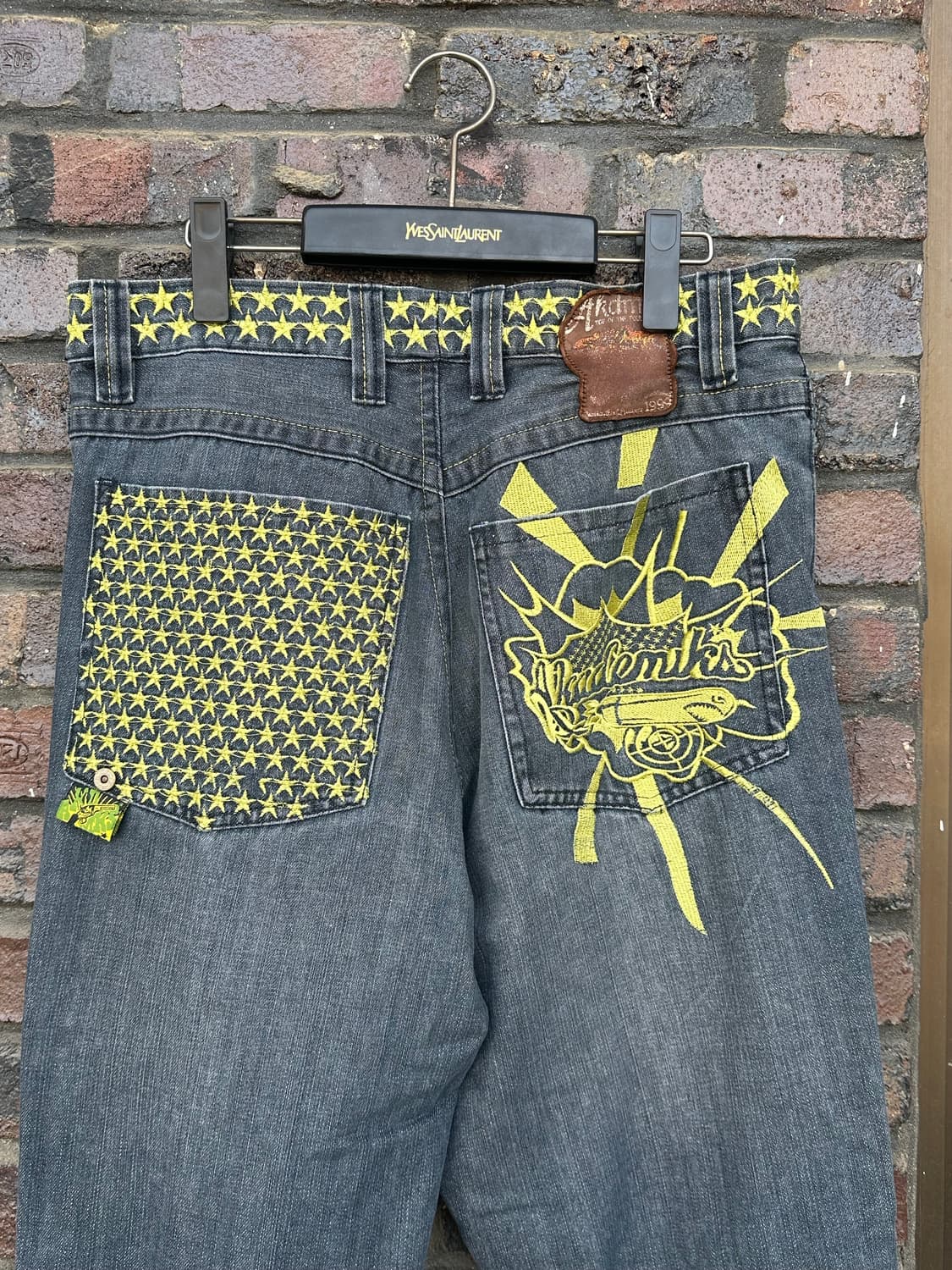 아카데믹스 별 자수 청바지 상품이미지1