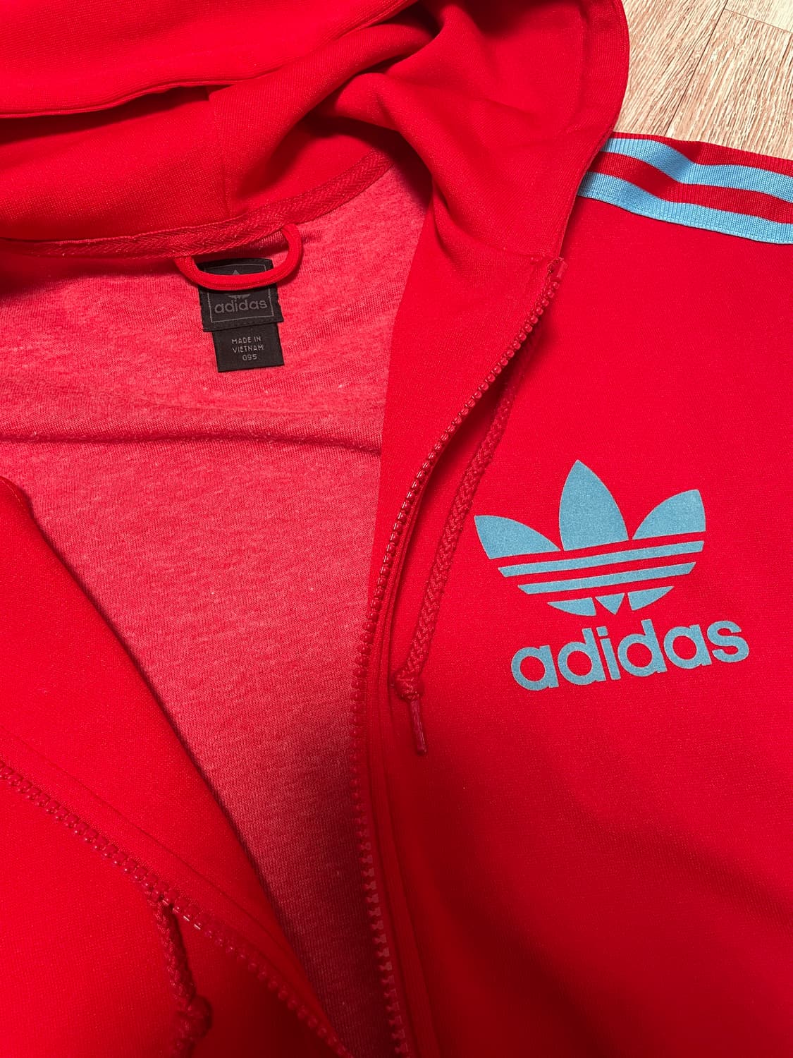 아디다스 후드플락 후플 레드 져지 상품이미지2