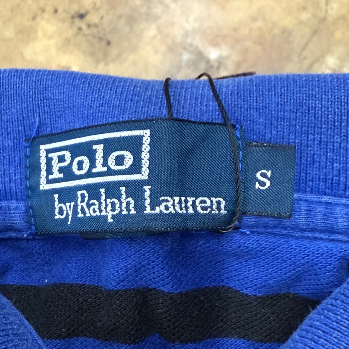 폴로 랄프로렌 블루 스트라이프 카라 긴팔티셔츠 상품이미지5