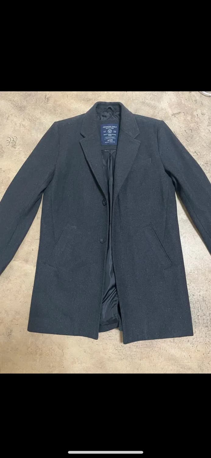 아메리칸 이글 차콜 그레이 싱글 코트 m 100 사이즈 상품이미지1