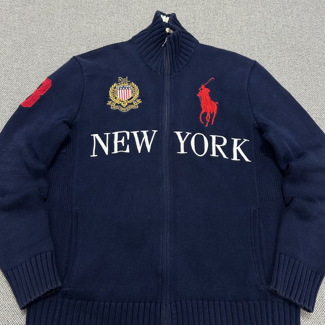 폴로 치프키프 뉴욕 빅포니 니트집업(S) 상품이미지4