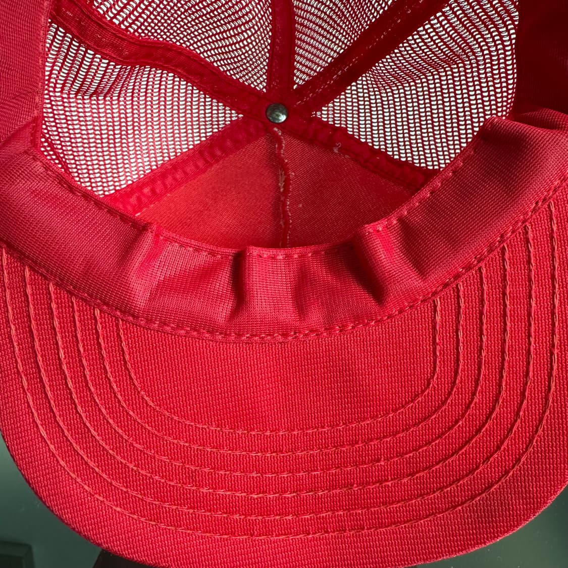 USA 빈티지 모자 볼캡 vintage cap 트러커 메쉬 레드 상품이미지5