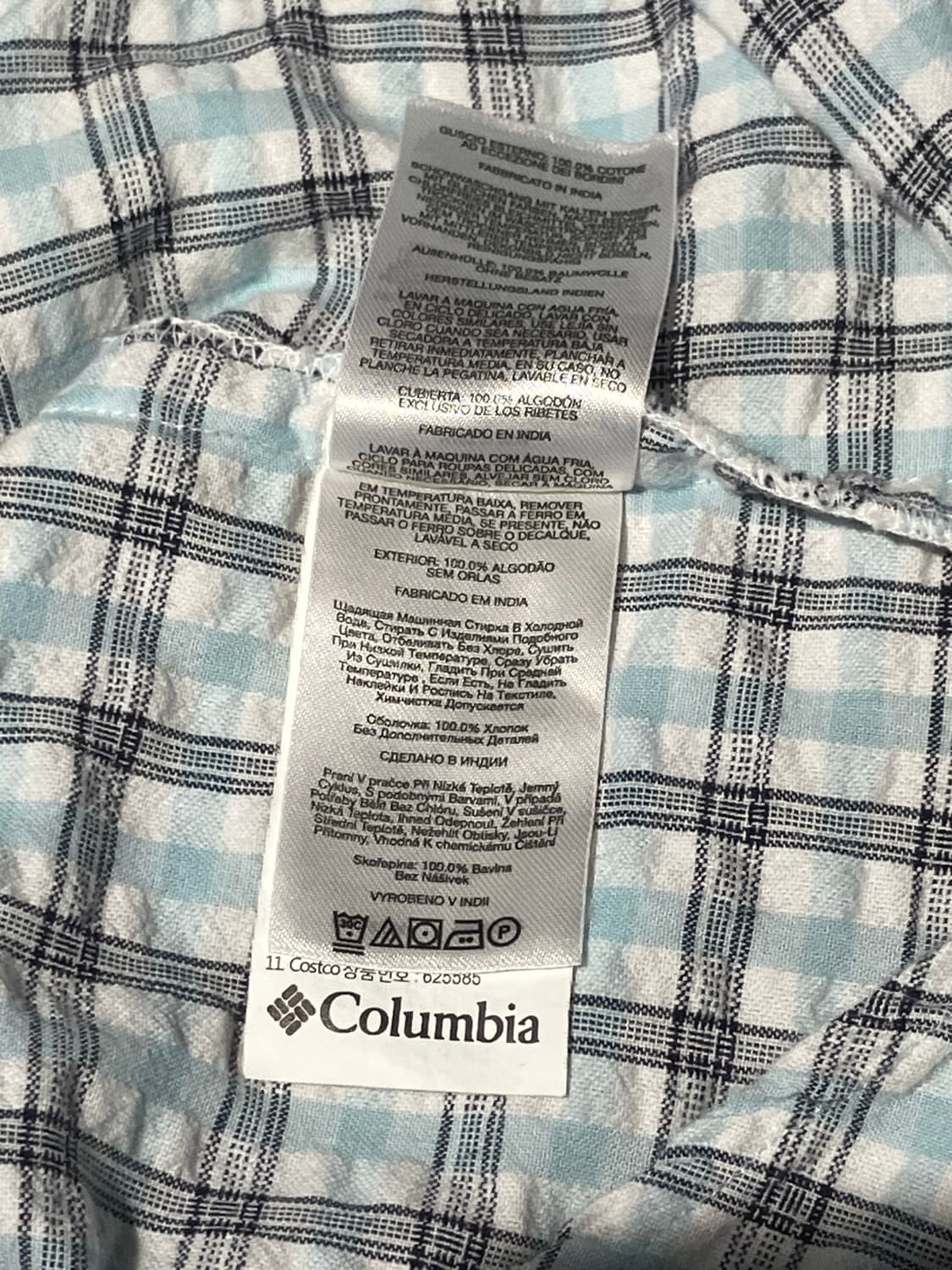 Columbia 체크 반팔 셔츠 XL 상품이미지9