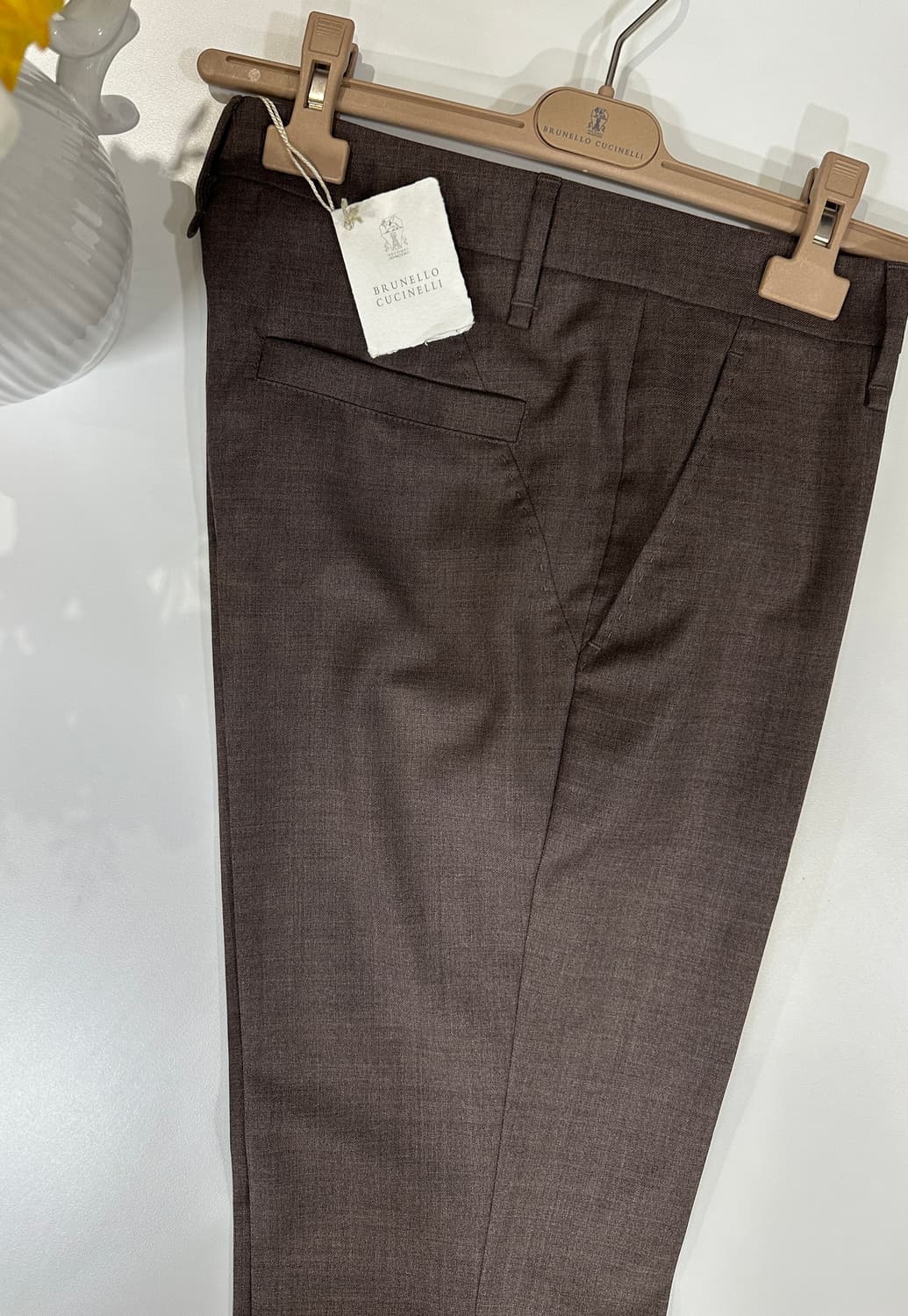 브루넬로 쿠치넬리 스트레치 슬랙스 울 여성 팬츠 상품이미지1