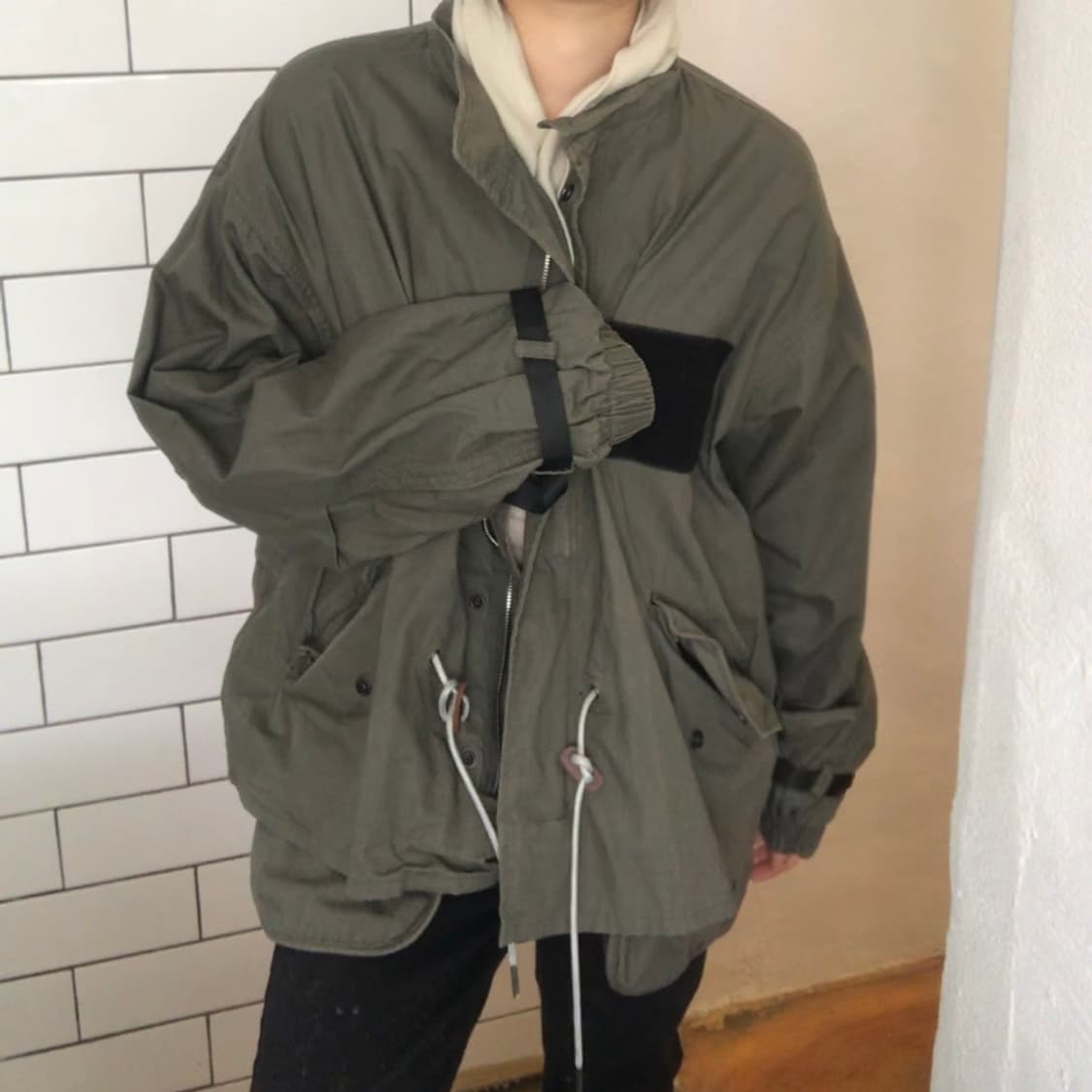 아웃스탠딩 밀리터리 숏 파카 상품이미지2