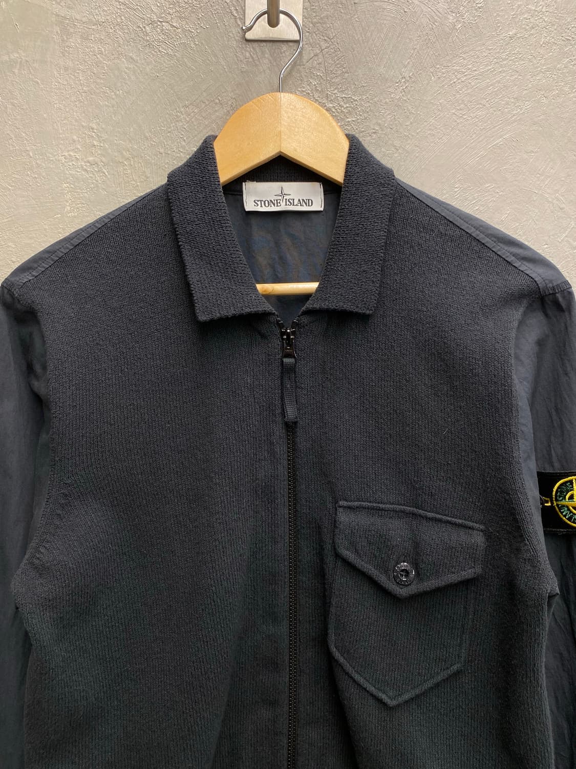 [M] Stone Island 스톤아일랜드 니트 셔츠 집업 자켓 상품이미지3