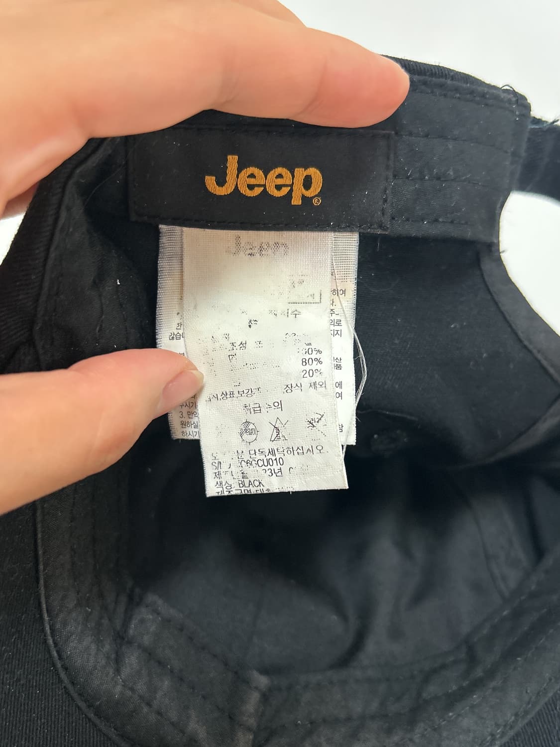 지프 클래식 로고 볼캡 모자 상품이미지6