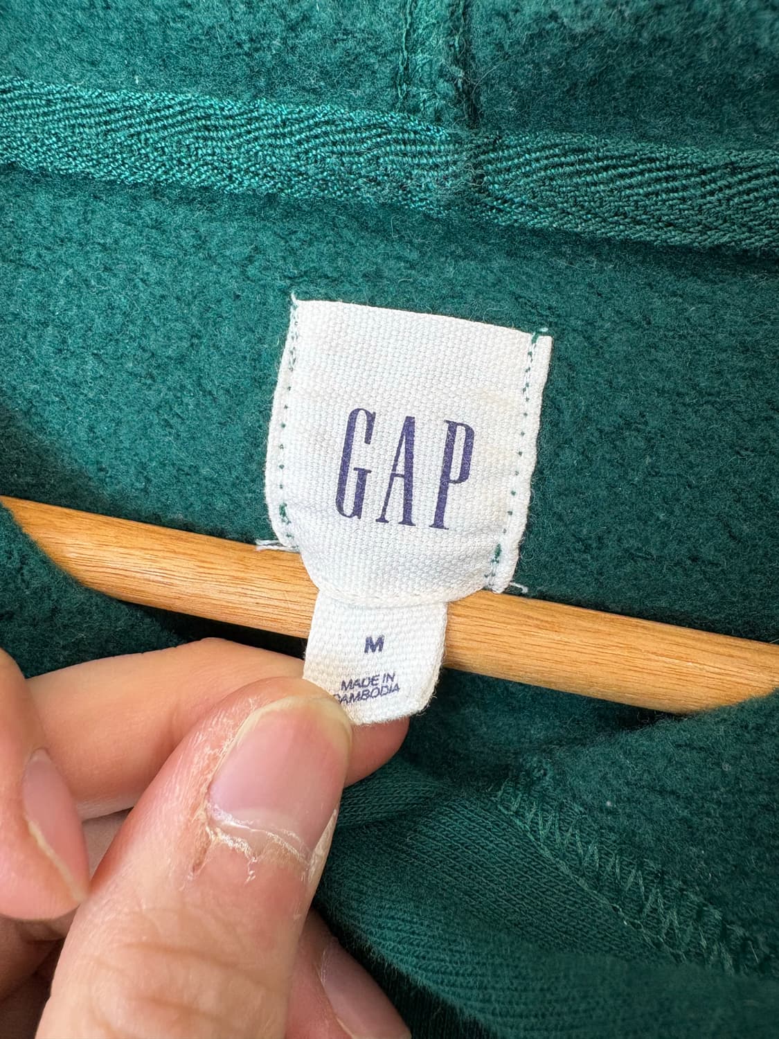 갭 GAP 로고 후드티 그린 상품이미지6