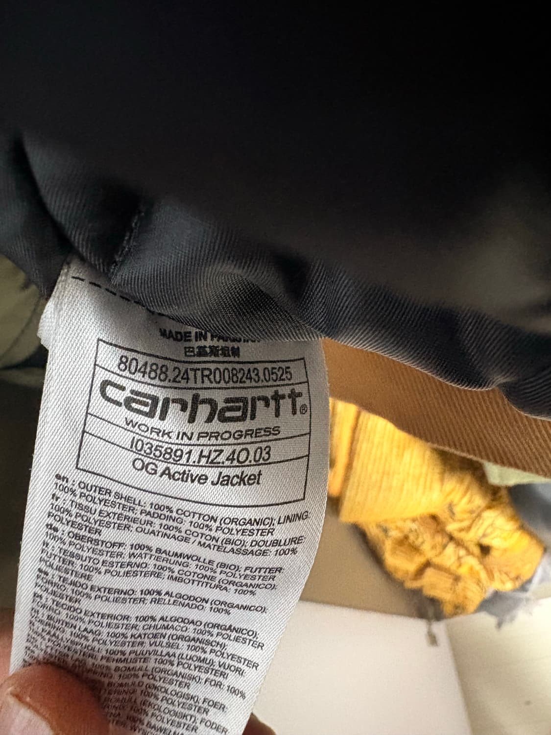 칼하투 wip og 액티브자켓 해밀턴 브라운 M 상품이미지7