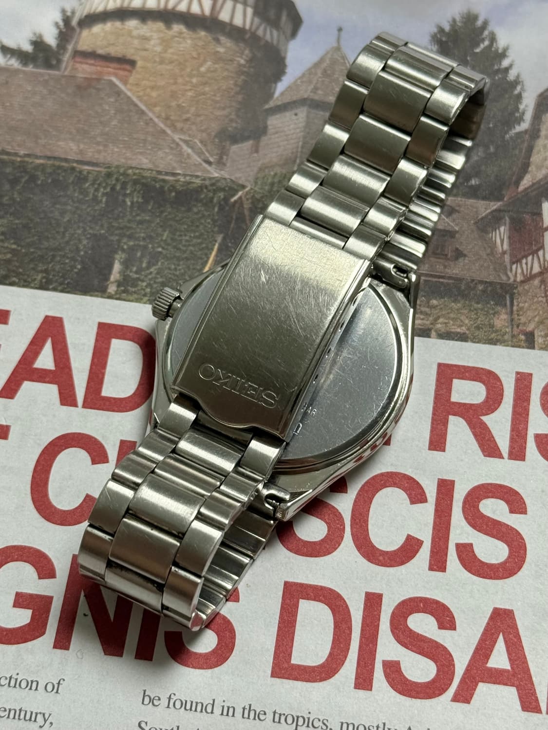 Seiko 세이코 SPRIT 쿼츠 데이 데이트 샌드 블라스트 상품이미지6