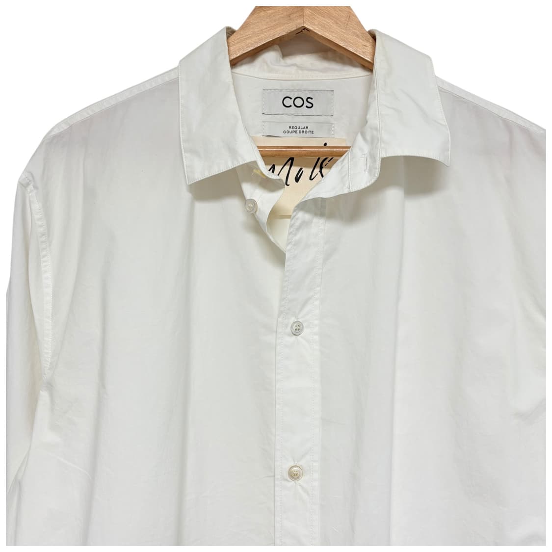 3640 COS 코스 화이트 패턴 롱셔츠 상품이미지2