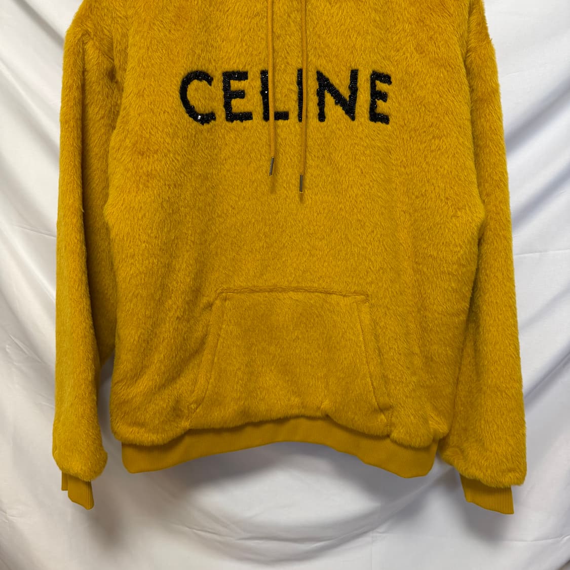 [S+급/L] 셀린느 글리터 로고 알파카 울 후드티 상품이미지3