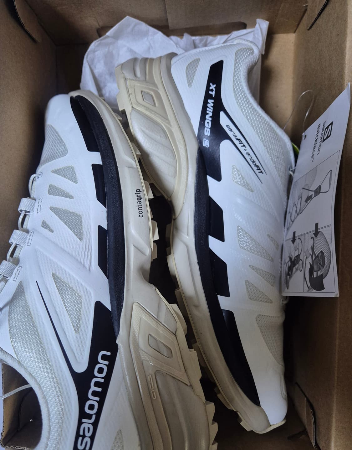 (새상품) 살로몬 XT-윙스 2 화이트 바닐라 상품이미지3