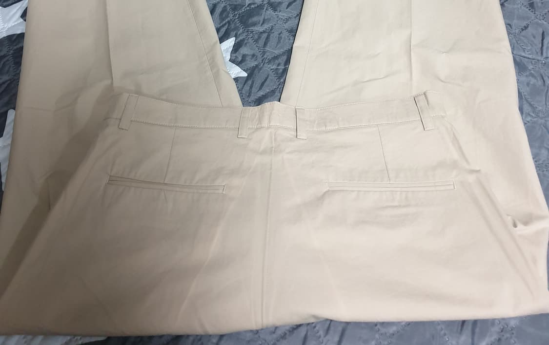 MIDDLE 투턱 와이드 팬츠 베이지 (M) 상품이미지3