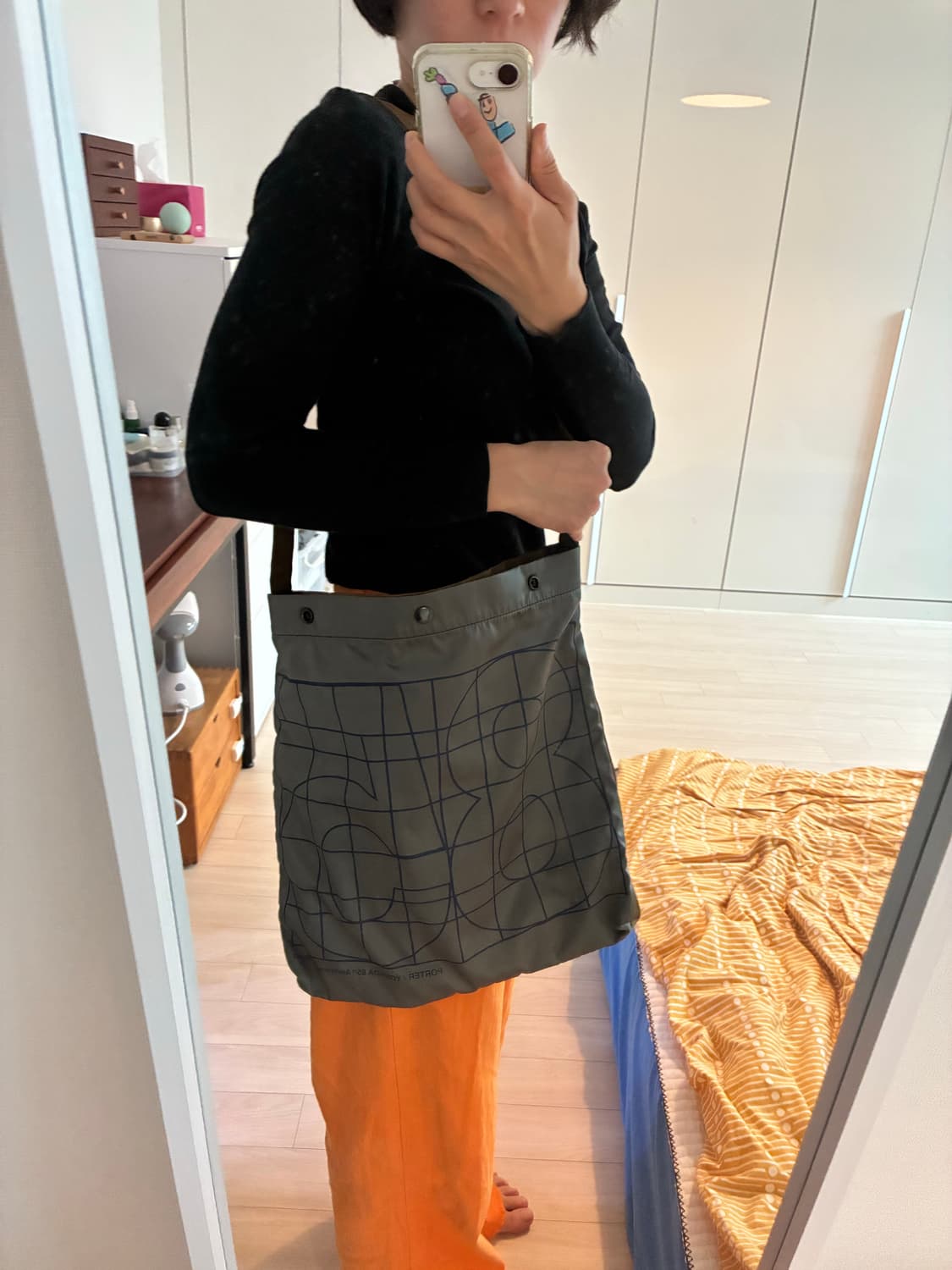 희귀매물✨요시다 포터 85주년 기념 한국 한정판 양면 크로스/숄더백 상품이미지7