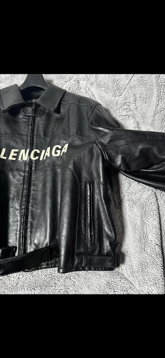 [50]발렌시아가 버팔로 바이커 레더 자켓 상품이미지3
