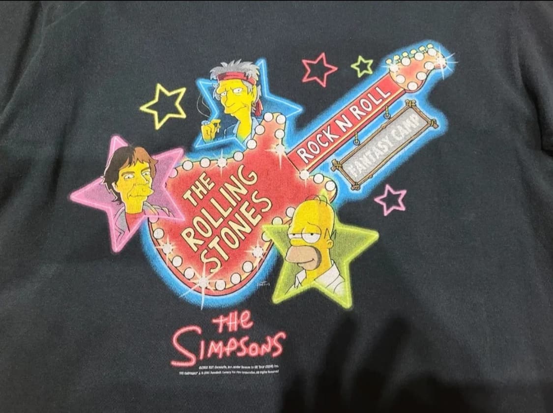 ANVIL 2002 심슨 x 롤링스톤즈 빈티지티셔츠  상품이미지1