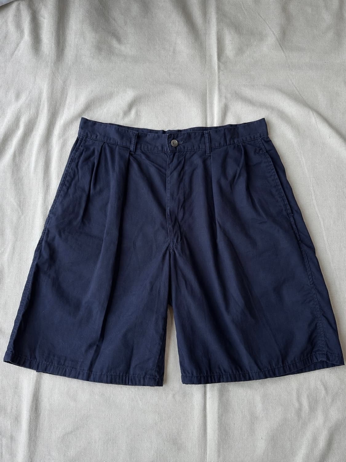 폴로 랄프로렌 더블 플리츠 치노 쇼츠 네이비 31 made in USA 상품이미지3