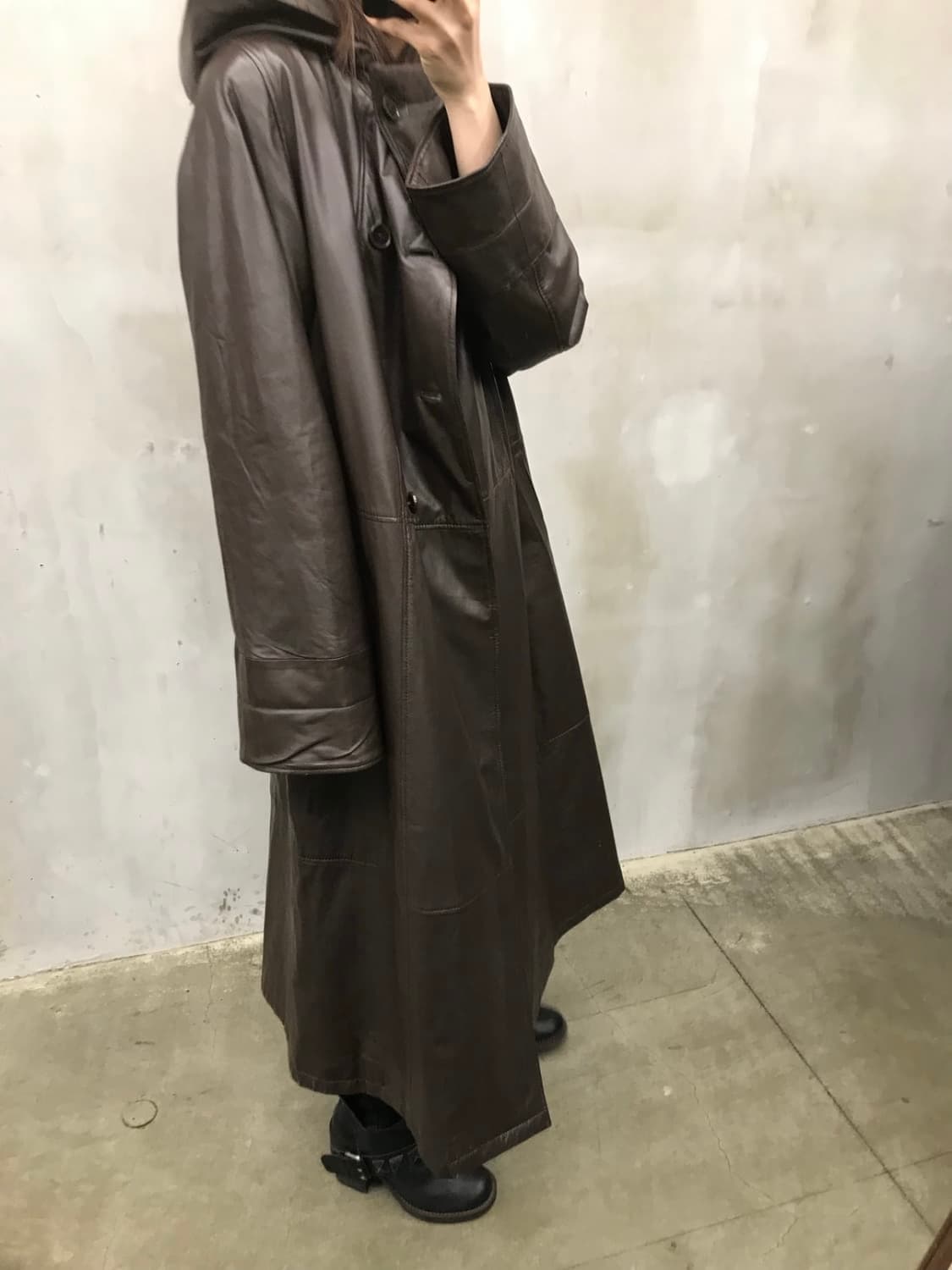 real leader hood long coat 상품이미지2