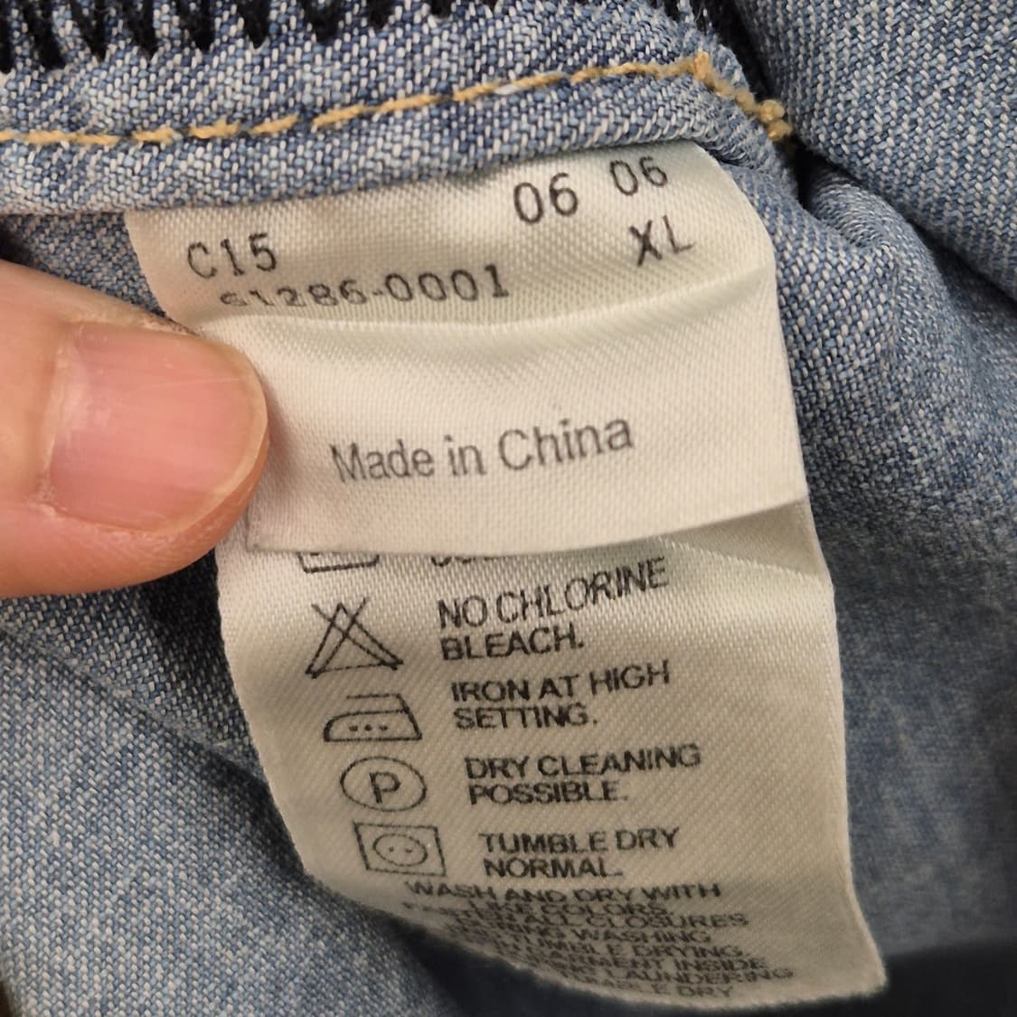 리바이스 메탈 스터드 데님 웨스턴 셔츠 XL 상품이미지7