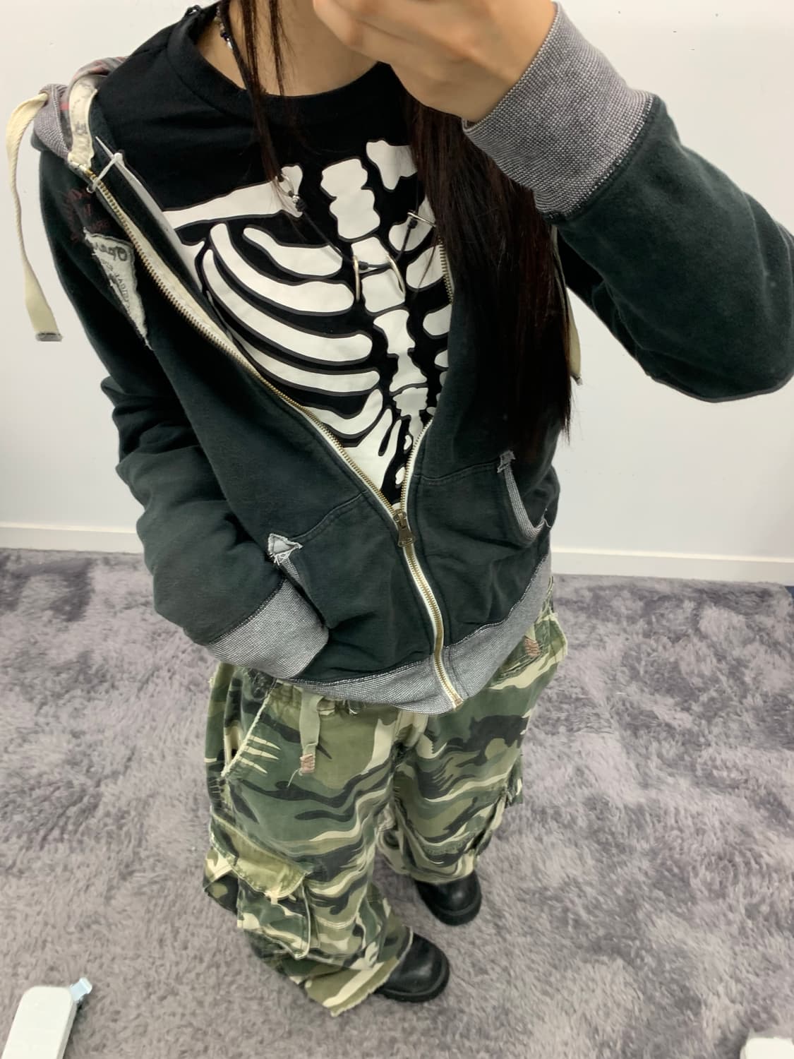 스켈레톤 롱슬리브 상품이미지3