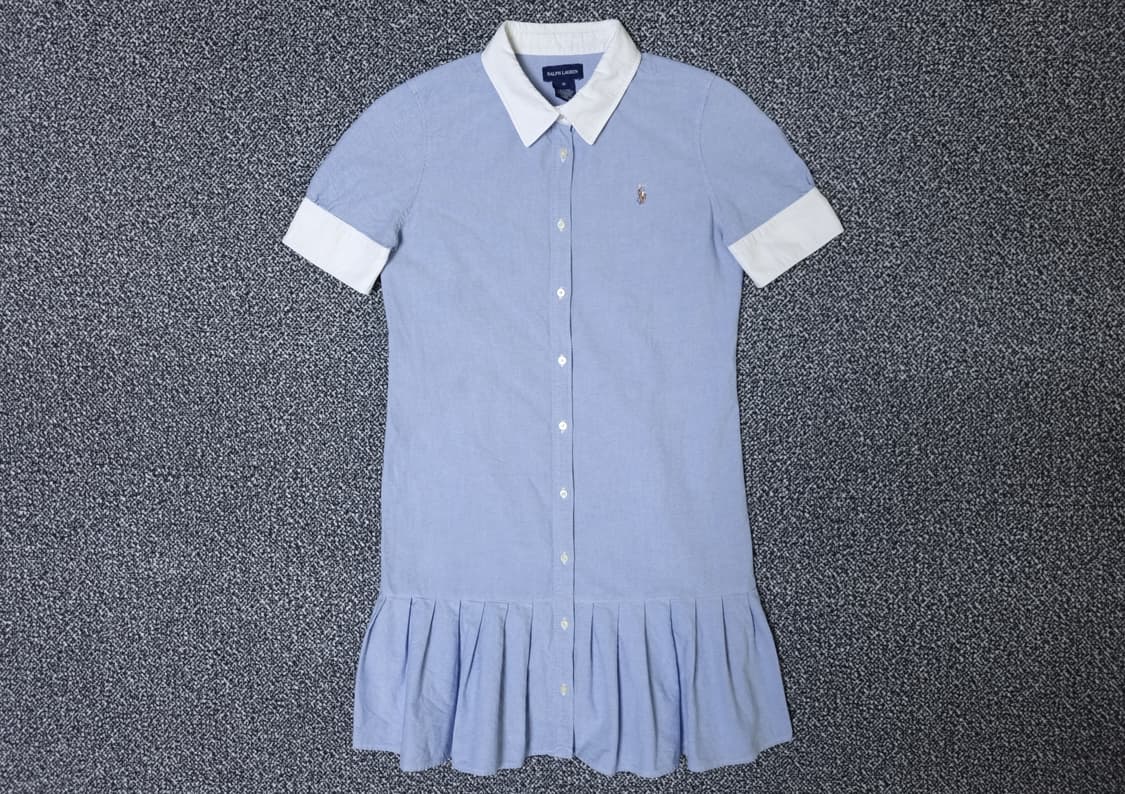 [무료배송][160]폴로 키즈 옥스포드 셔츠 원피스 상품이미지1