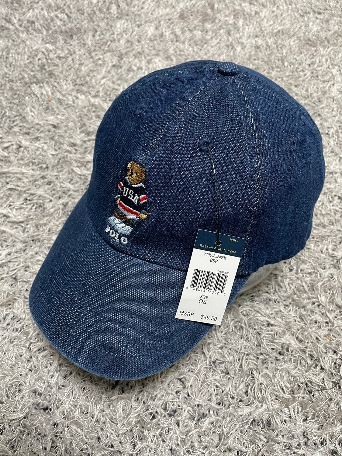 폴로Polo 폴로베어 데님 코튼 캡 Free 상품이미지1