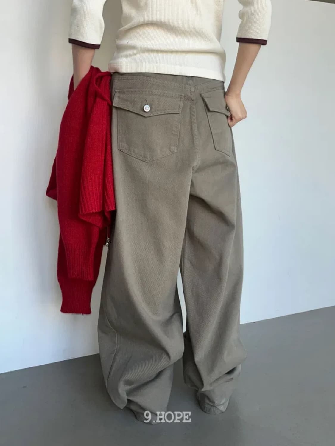 김아홉 벌룬 코튼 팬츠 M 상품이미지3