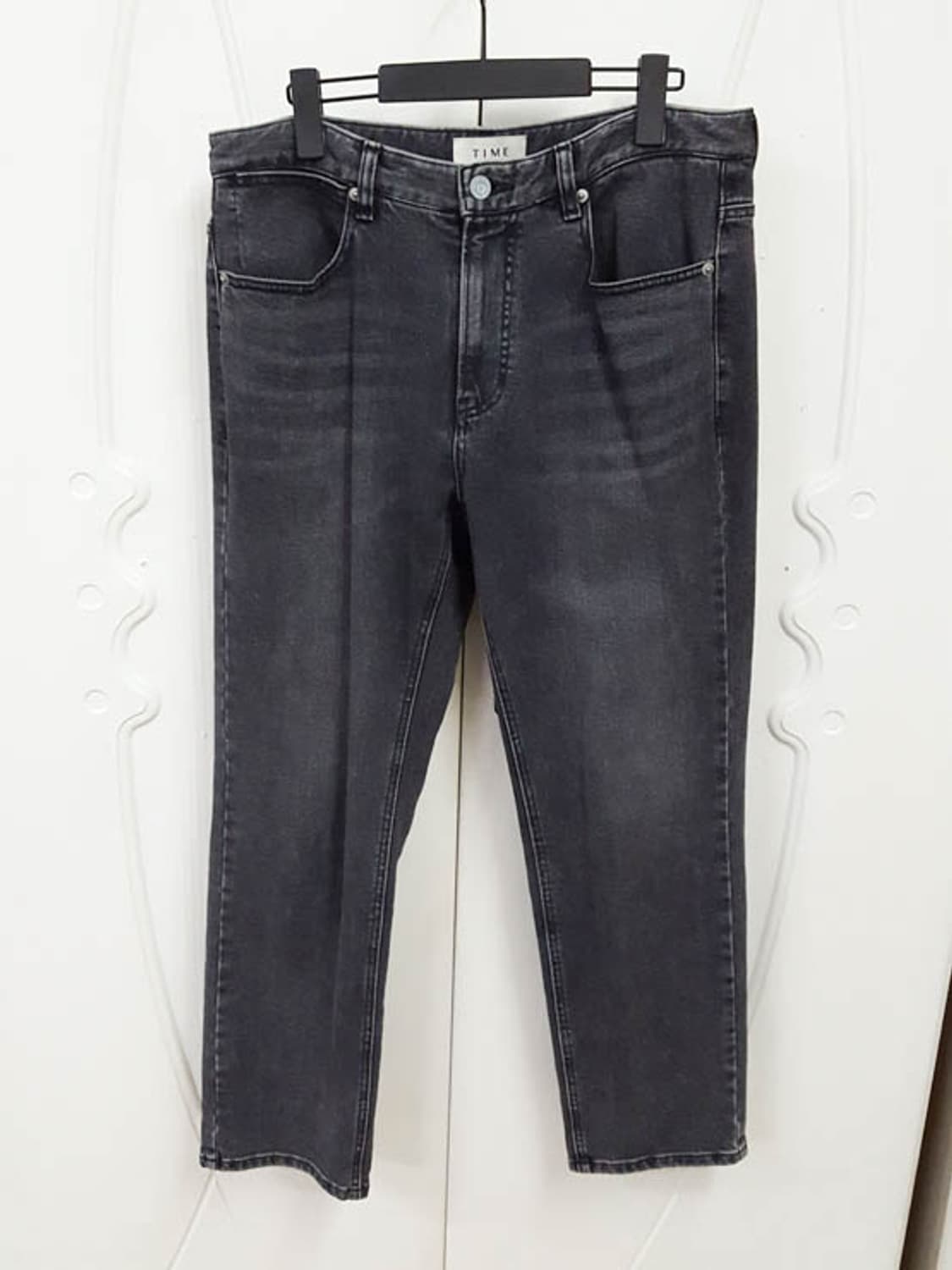 타임옴므 남성 테이퍼드핏 블랙진 32 상품이미지1