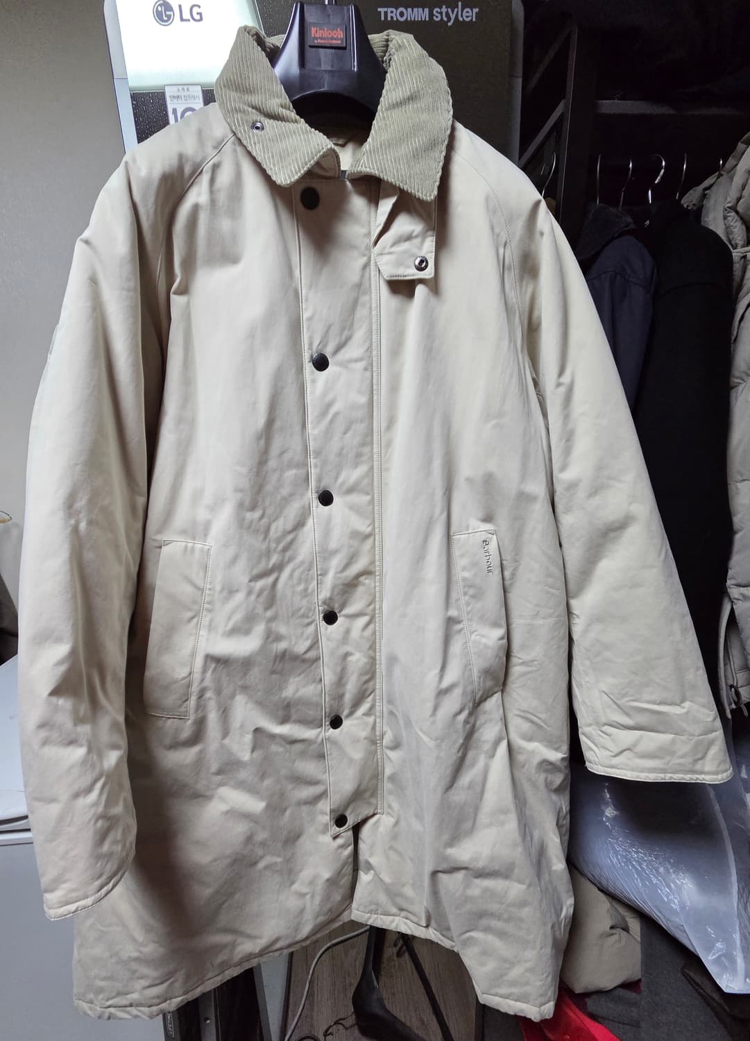 바버 엑스무어 패딩 코트 42사이즈 (110~115) 상품이미지1