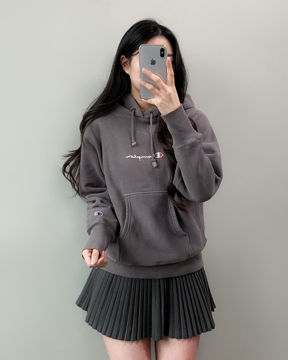 챔피온 리버스위브 후드티  상품이미지2